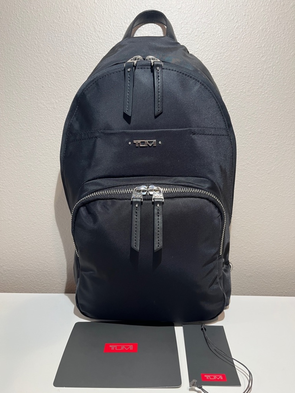Tumi Voyageur Vista Naomi Convertible Backpack Sling Bag - Black/Silver